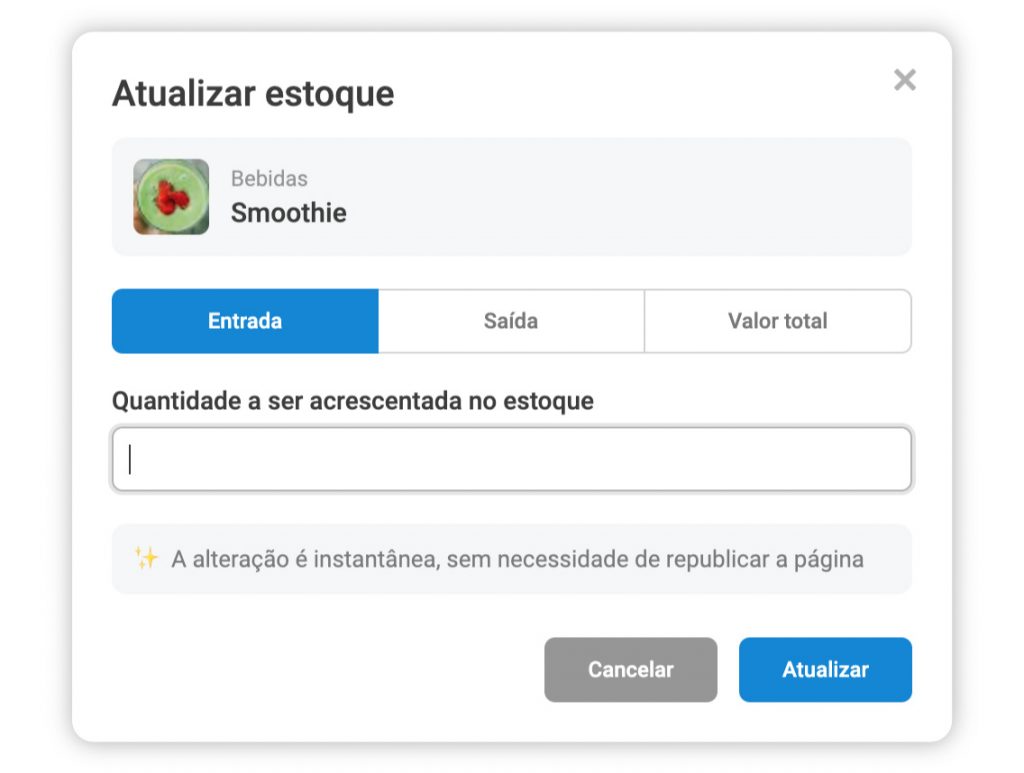 Controle de entradas e saídas de estoque no Hubt