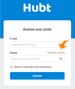 Imagem mostrando a opção de "Esqueci a senha", com ícones representando um smartphone, um cadeado e um formulário de recuperação de senha, simbolizando a funcionalidade de recuperar e redefinir a senha da conta de usuário na plataforma.