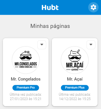 Imagem mostrando a seção "Minhas Páginas", com ícones representando um smartphone, várias páginas de documentos e um perfil de usuário, simbolizando a funcionalidade de gerenciar e acessar todas as páginas relacionadas à conta do usuário na plataforma.