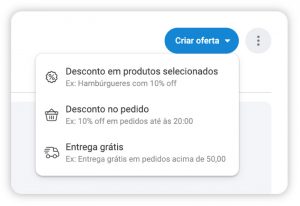 Imagem mostrando a criação de uma nova oferta no Hubt, com ícones representando um smartphone, um formulário de criação de oferta e uma etiqueta de desconto, simbolizando a funcionalidade de configurar e lançar novas promoções na plataforma Hubt.