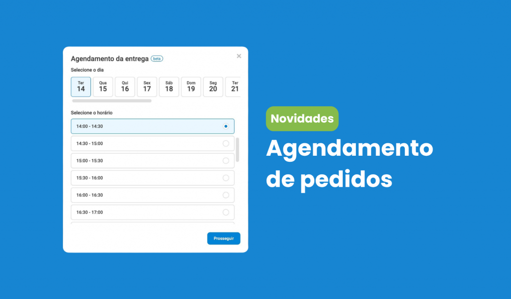 nova função no hubt agendamento de pedidos