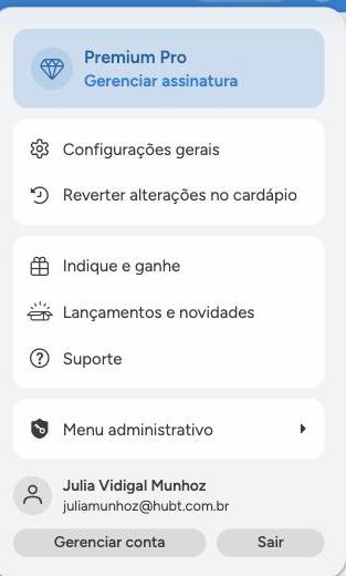 Menu de configurações: onde fica cada coisa