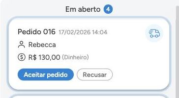 Como aceitar um pedido e levar até a entrega