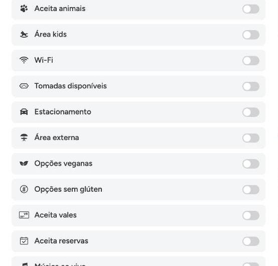 Como adicionar ou editar comodidades ao perfil