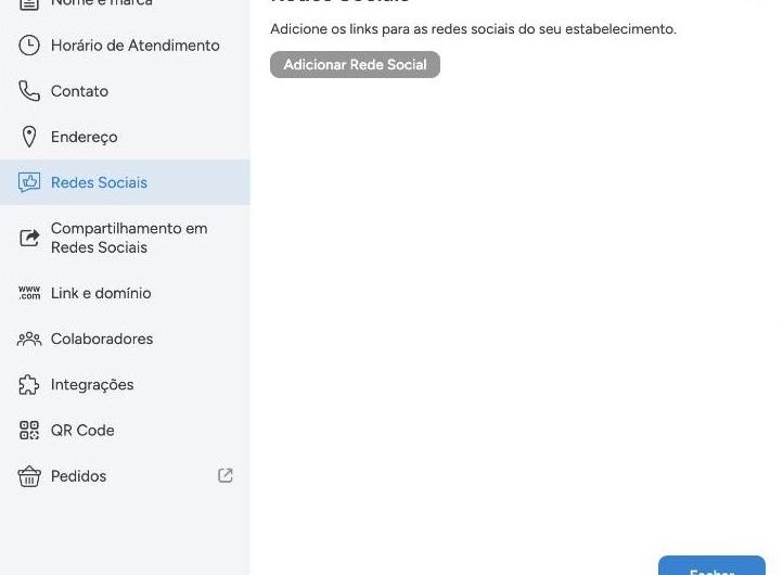 Como adicionar ou editar as redes sociais no perfil