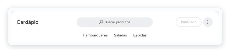 Publicar o cardápio: o que precisa publicar e o que atualiza na hora