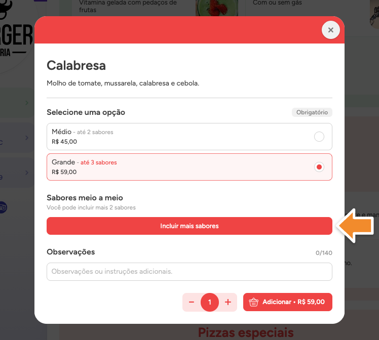 Ficha sabores