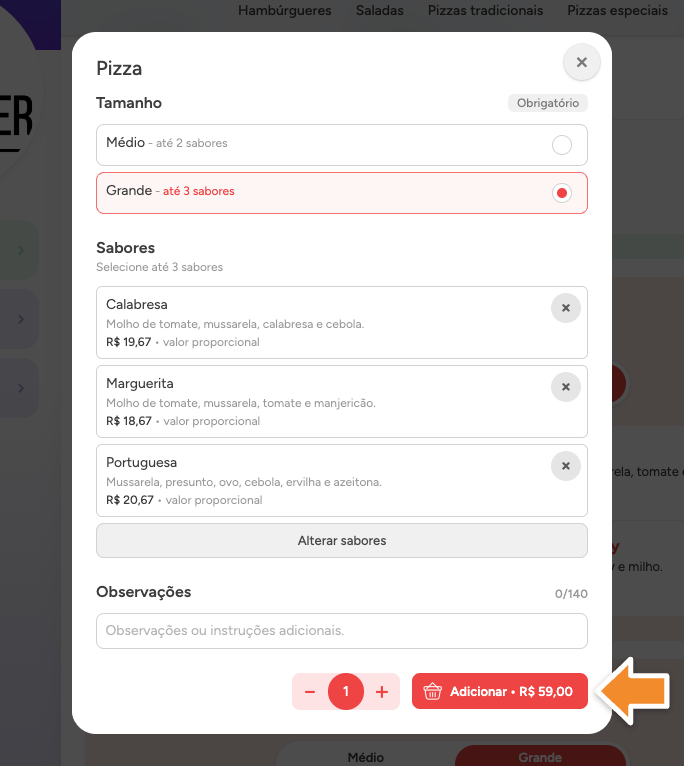 Ficha pizza