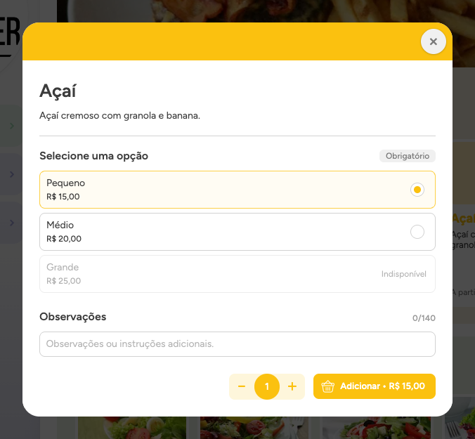 Produto cliente